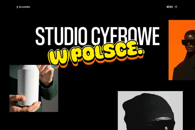 Rzeczywisty widok strony Plavero Studio — plaverostudio.pl