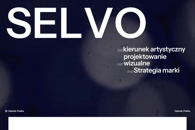 Rzeczywisty widok strony Selvo Design — selvodesign.pl